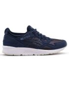 Baskets en Velours de Cuir & Mesh Gel Lyte V bleu marine/blanc/gris