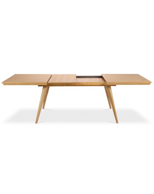 Table extensible Gral bois naturel - 90x160x76 cm