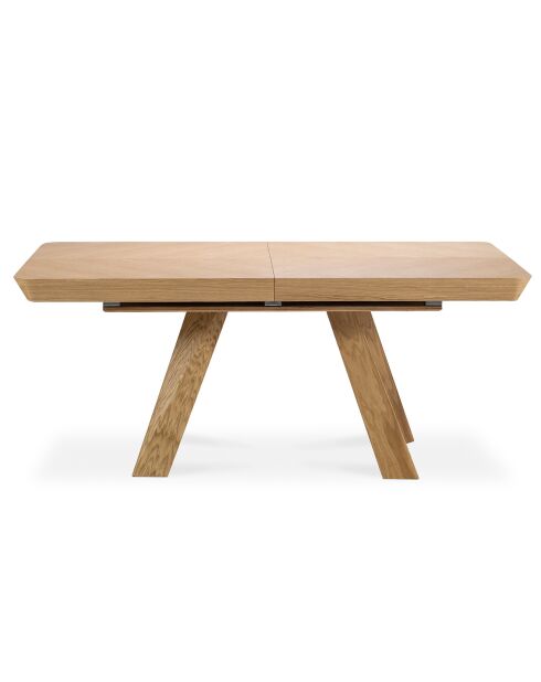 Table extensible Njal bois naturel - 100x180x76 cm