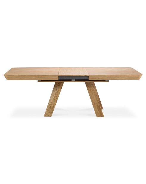 Table extensible Njal bois naturel - 100x180x76 cm