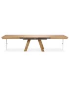 Table extensible Njal bois naturel - 100x180x76 cm
