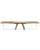 Table extensible Njal bois naturel - 100x180x76 cm