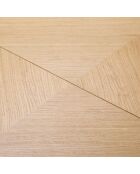 Table extensible Njal bois naturel - 100x180x76 cm