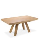 Table extensible Njal bois naturel - 100x180x76 cm