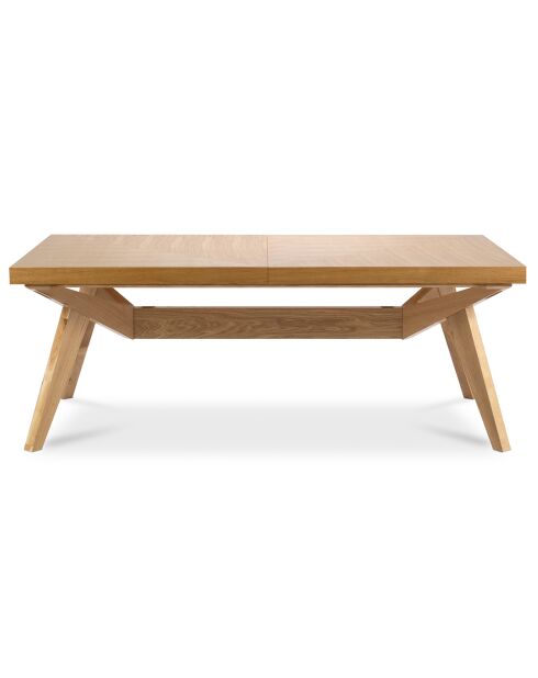 Table extensible Frida bois naturel - 110x200x76 cm