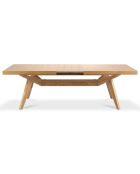 Table extensible Frida bois naturel - 110x200x76 cm