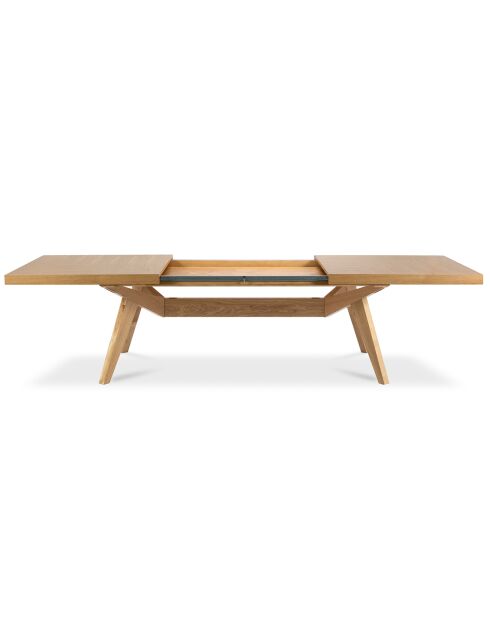 Table extensible Frida bois naturel - 110x200x76 cm