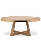 Table extensible Bodil bois naturel - D.130x76 cm
