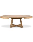 Table extensible Bodil bois naturel - D.130x76 cm