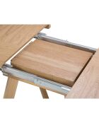 Table extensible Bodil bois naturel - D.130x76 cm