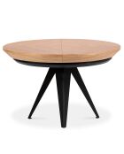 Table extensible Magnus bois naturel/noir - D.120x76 cm