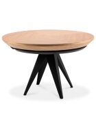 Table extensible Magnus bois naturel/noir - D.120x76 cm