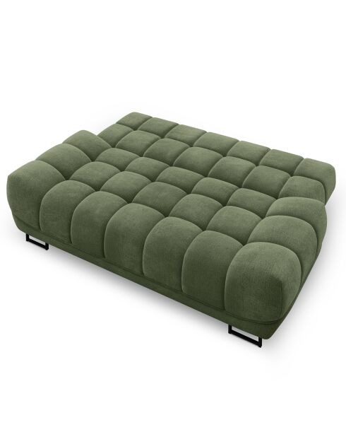 Canapé convertible avec coffre de rangement Cirrus vert - 215x112x90 cm