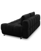 Canapé convertible avec coffre de rangement Cirrus noir - 215x112x90 cm