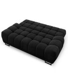 Canapé convertible avec coffre de rangement Cirrus noir - 215x112x90 cm