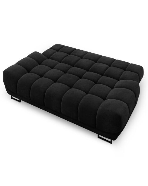 Canapé convertible avec coffre de rangement Cirrus noir - 215x112x90 cm