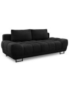 Canapé convertible avec coffre de rangement Cirrus noir - 215x112x90 cm