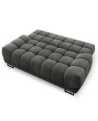 Canapé convertible avec coffre de rangement Cirrus gris foncé - 215x112x90 cm