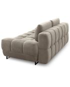 Canapé convertible avec coffre de rangement Cirrus beige - 215x112x90 cm