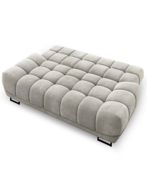 Canapé convertible avec coffre de rangement Cirrus gris clair - 215x112x90 cm