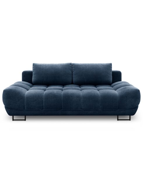 Canapé convertible avec coffre de rangement Cirrus bleu - 215x112x90 cm