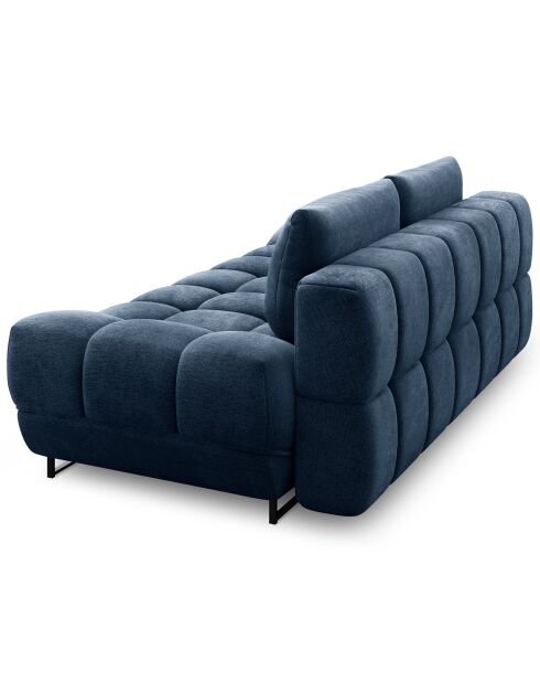 Canapé convertible avec coffre de rangement Cirrus bleu - 215x112x90 cm