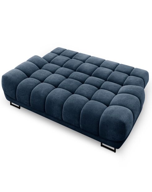 Canapé convertible avec coffre de rangement Cirrus bleu - 215x112x90 cm