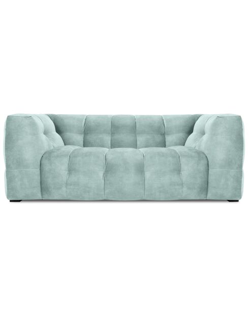 Canapé Velours 2 places Vesta menthe - 208x102x68 cm