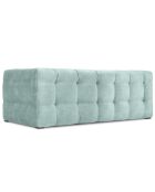 Canapé Velours 2 places Vesta menthe - 208x102x68 cm