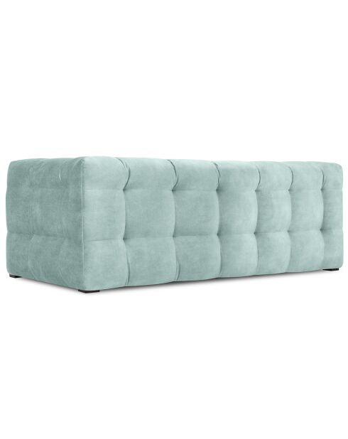Canapé Velours 2 places Vesta menthe - 208x102x68 cm