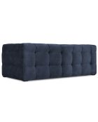 Canapé Velours 2 places Vesta bleu - 208x102x68 cm