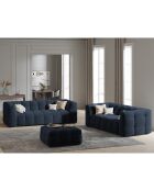 Canapé Velours 2 places Vesta bleu - 208x102x68 cm