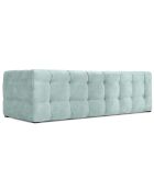 Canapé Velours 3 places Vesta menthe - 236x102x68 cm