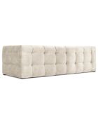 Canapé Velours 3 places Vesta beige - 236x102x68 cm