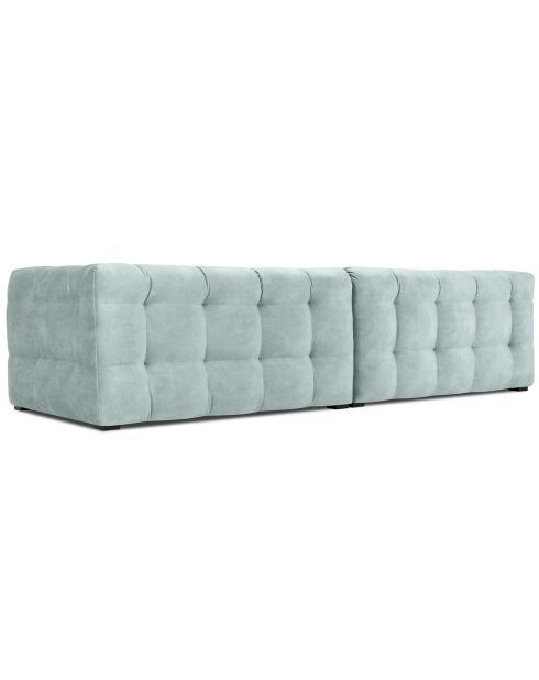Canapé Velours 4 places Vesta menthe - 280x102x68 cm
