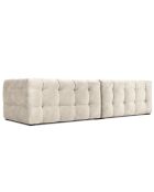 Canapé Velours 4 places Vesta beige - 280x102x68 cm