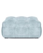 Pouf Velours Vesta bleu clair - 90x90x42 cm