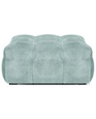 Pouf Velours Vesta menthe - 90x90x42 cm
