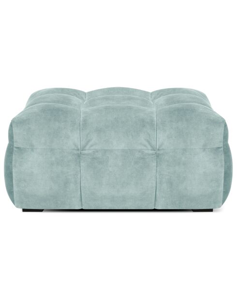 Pouf Velours Vesta menthe - 90x90x42 cm