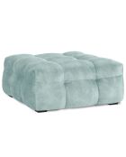 Pouf Velours Vesta menthe - 90x90x42 cm