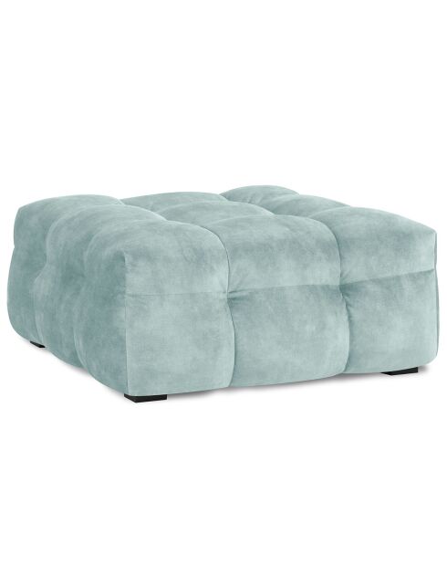 Pouf Velours Vesta menthe - 90x90x42 cm