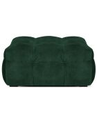 Pouf Velours Vesta vert bouteille - 90x90x42 cm
