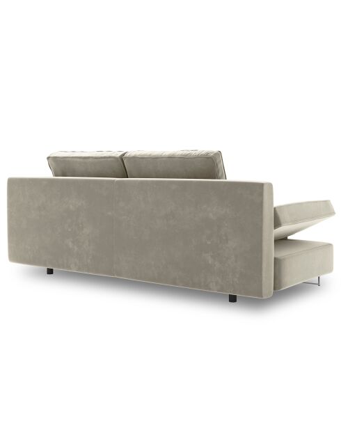 Canapé convertible avec coffre de rangement Selene beige - 210x100x86 cm