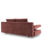 Canapé convertible avec coffre de rangement Selene rose foncé - 210x100x86 cm
