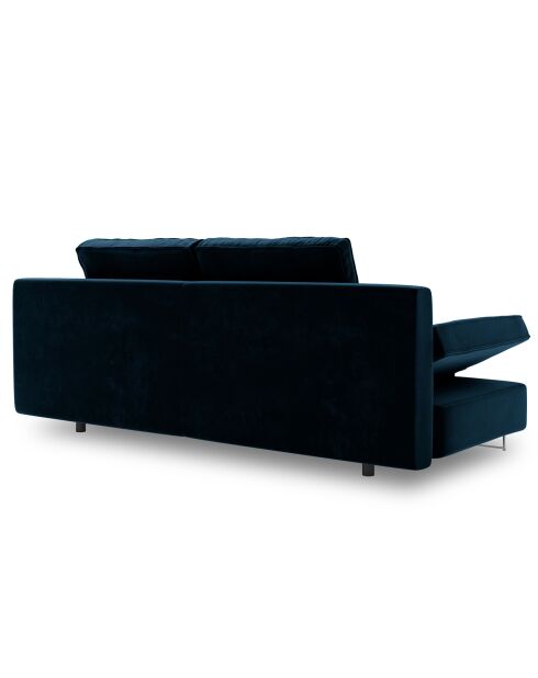 Canapé convertible avec coffre de rangement Selene bleu foncé - 210x100x86 cm
