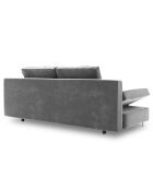 Canapé convertible avec coffre de rangement Selene gris clair - 210x100x86 cm