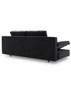Canapé convertible avec coffre de rangement Selene gris foncé - 210x100x86 cm