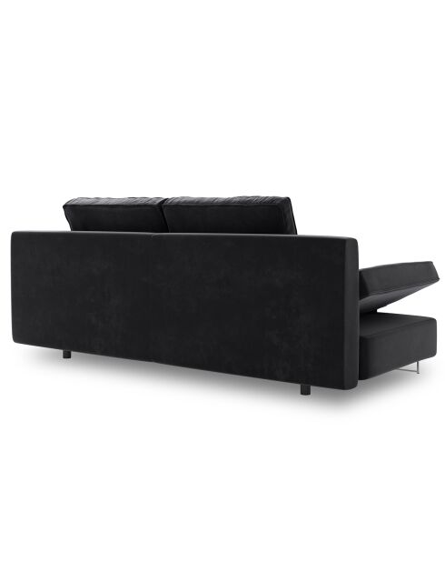 Canapé convertible avec coffre de rangement Selene gris foncé - 210x100x86 cm