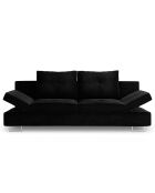 Canapé convertible avec coffre de rangement Selene noir - 210x100x86 cm