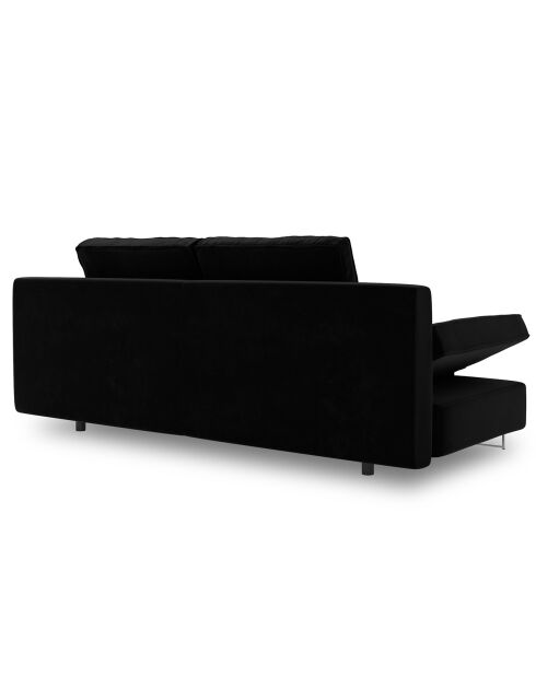 Canapé convertible avec coffre de rangement Selene noir - 210x100x86 cm